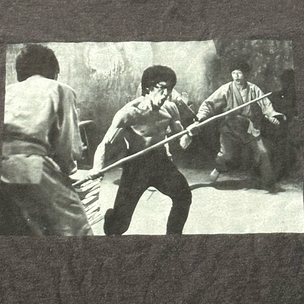: Authentic Bruce Lee Gray T-Shirt - Size Large - Picture 2 of 4